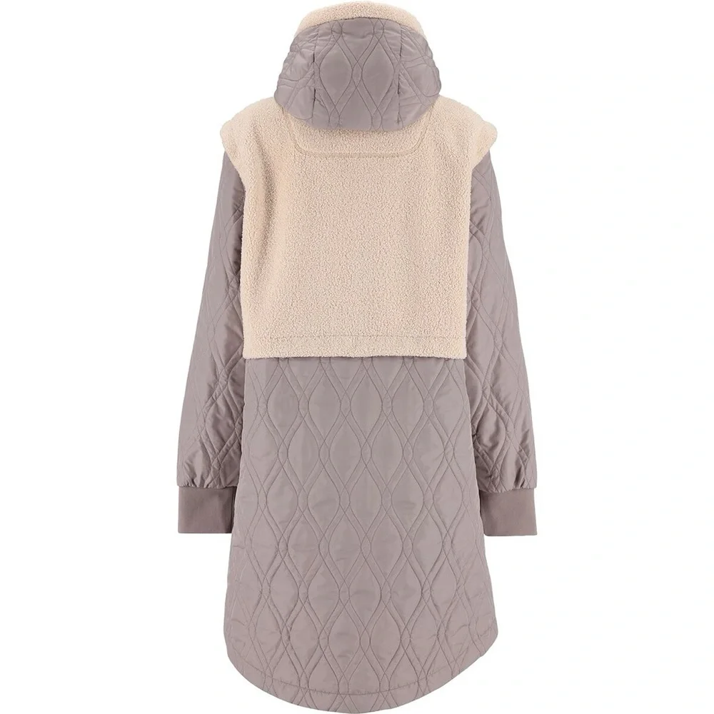 Kari Traa Beige and Gray Quilted Jacket - Picture 2 of 5